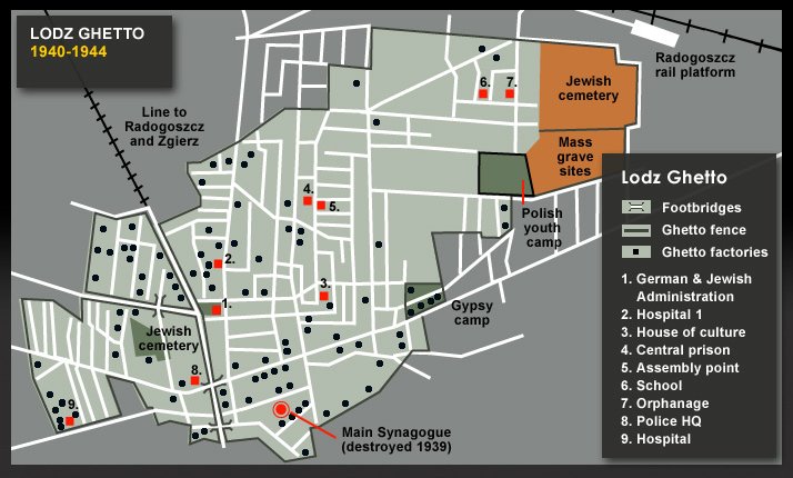 Варшавское гетто карта